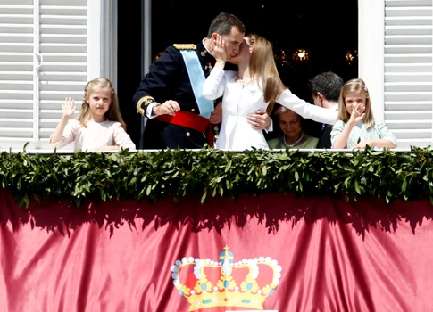 Regele Felipe și Regina Letizia în ziua Încoronării în Spania, 19 iunie 2014. FOTO: Getty Images