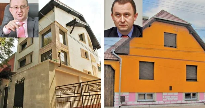 Vila din Bucureşti (zona Domenii) a lui Sorin Blejnar şi casa din comuna sibiană Cristian, deţinută de Viorel Comăniţă