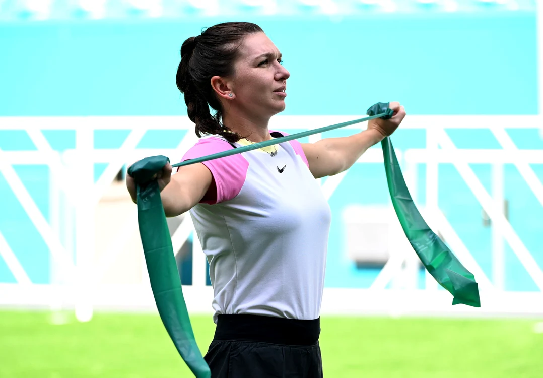 Simona Halep antrenament Miami 2024  Foto Profimedia (2) jpg