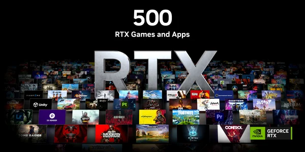 NVIDIA a anunțat că există peste 500 de jocuri și aplicații care suportă tehnologiile NVIDIA RTX jpg
