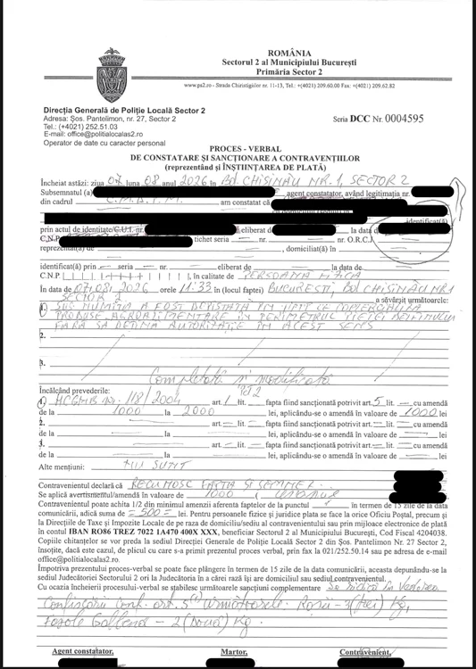 proces verbal foto polizia locala sector 2 Facebook jpg