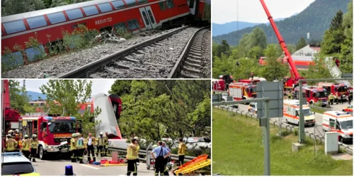 Tren deraiat in Germania FOTO Twitter