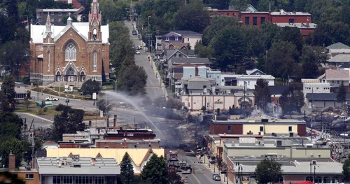 quebec tren deraiat FOTO REUTERS