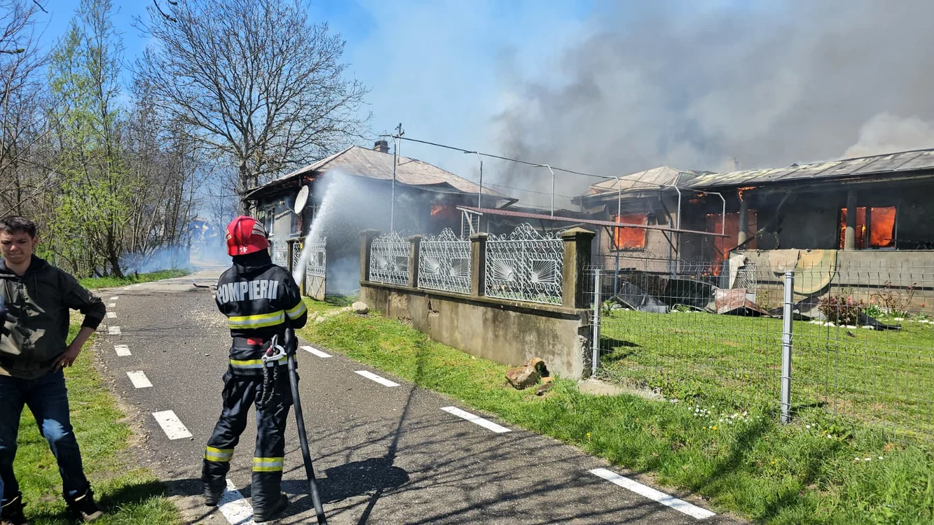 Dezastru la Rucăreni Vrancea FOTO: ISU Vrancea