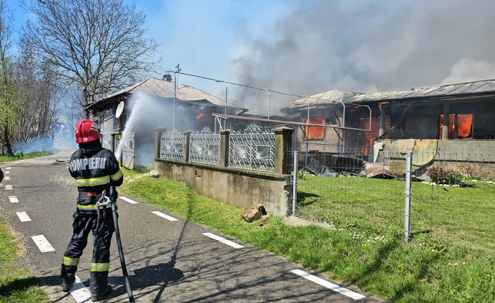 Dezastru la Rucăreni Vrancea FOTO: ISU Vrancea