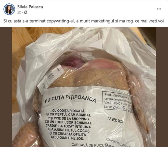 Brandul viral pe Facebook. „Puicuța Pițipoancă“, invenția de marketing a unui fermier dintr-un sat din Tulcea 