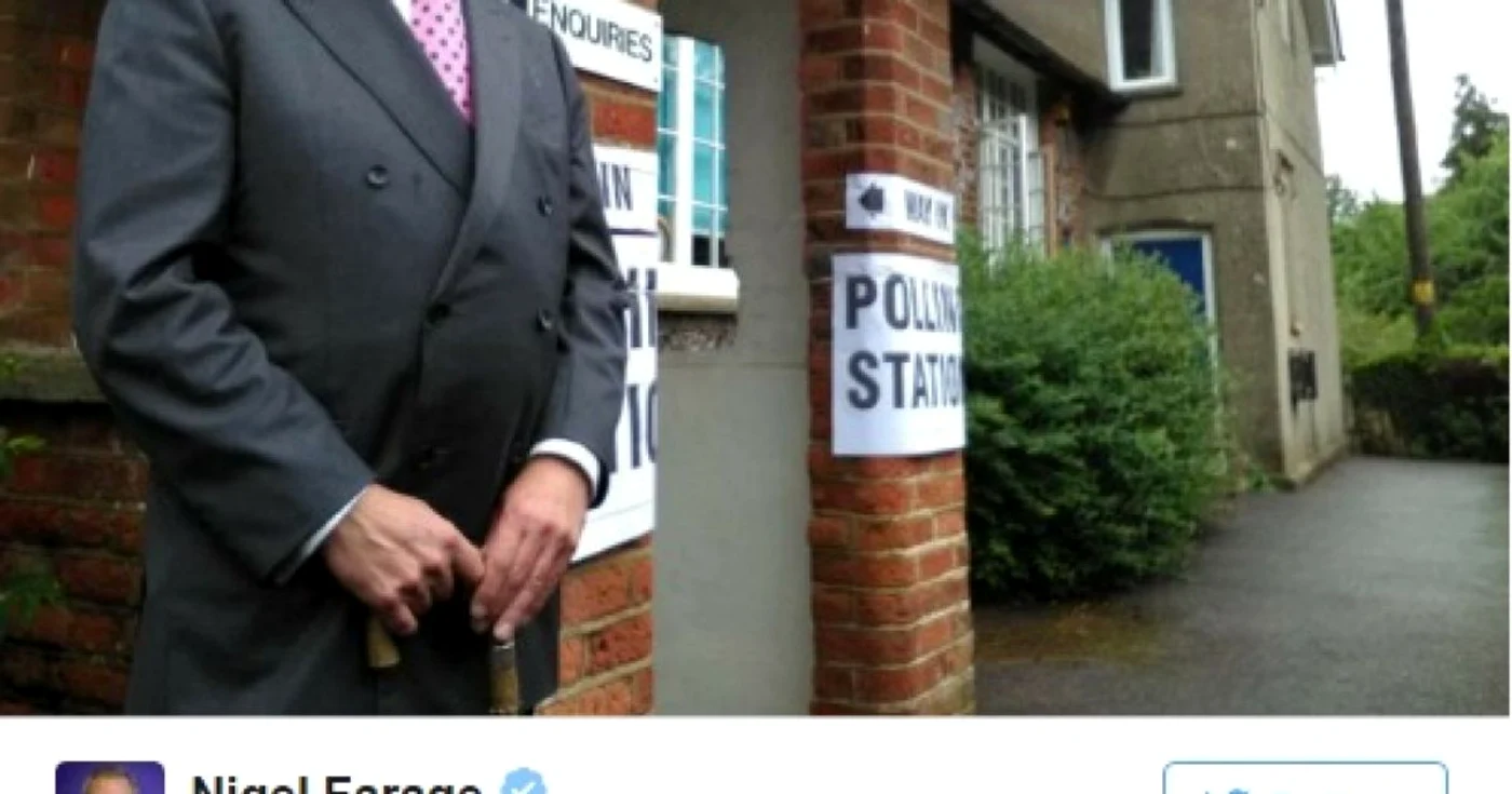 nigel farage twitter mesaj