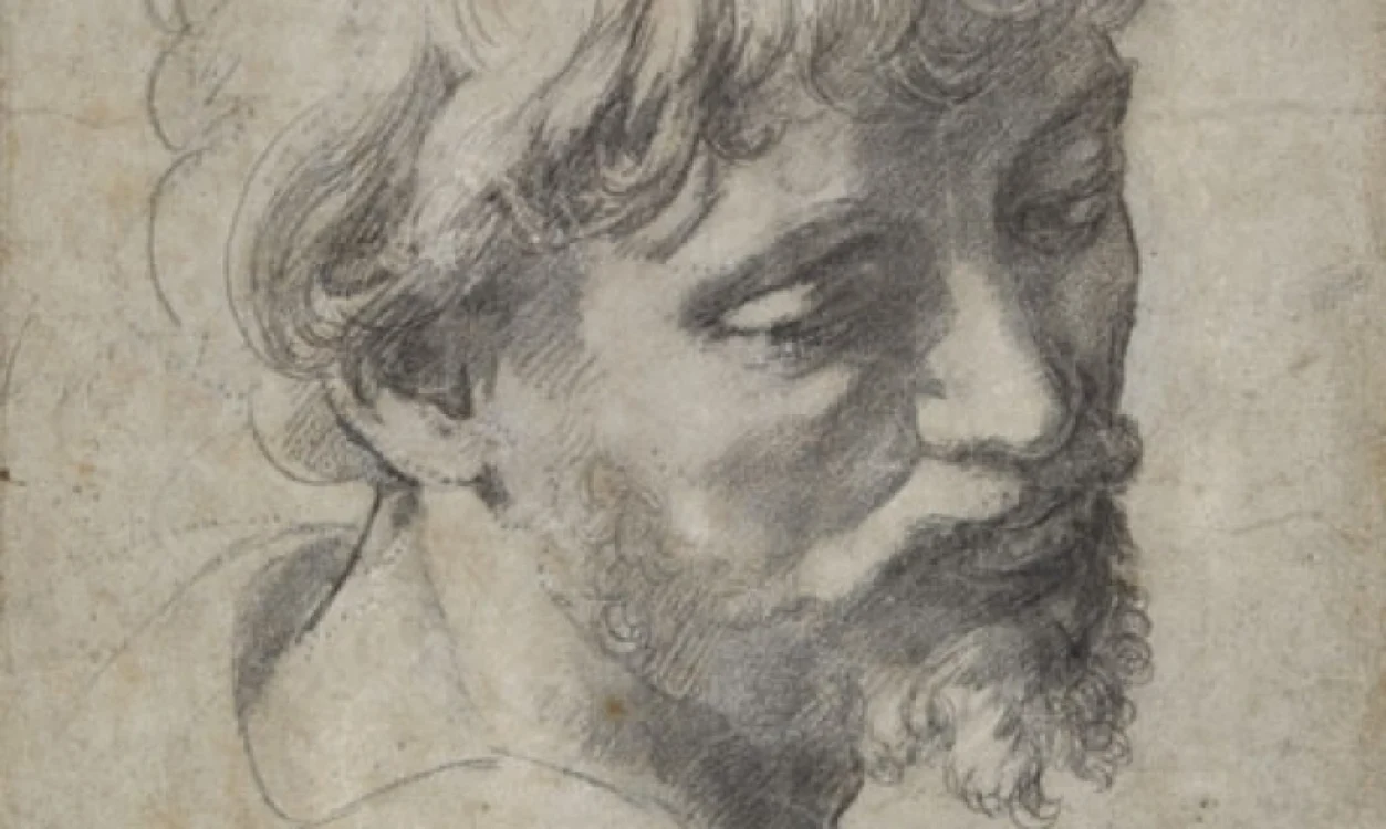 Desenul "Cap de Apostol" a maestrului Rafael Sanzio