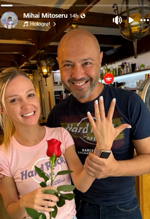 Mihai Mitoșeru și-a cerut iubita de soție - Foto: Captură Facebook