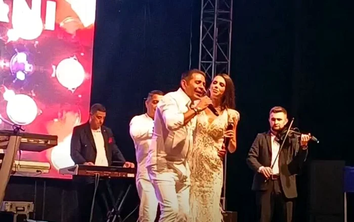 Triton și Georgiana Lobonț au cântat pe scenă la Turceni SURSA gorjonline.ro