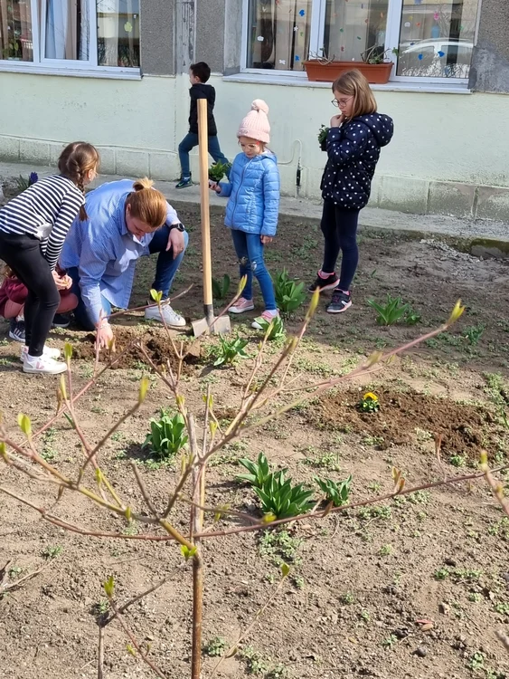 Adina își implică elevii în numeroase acțiuni de voluntariat FOTO arhiva personală