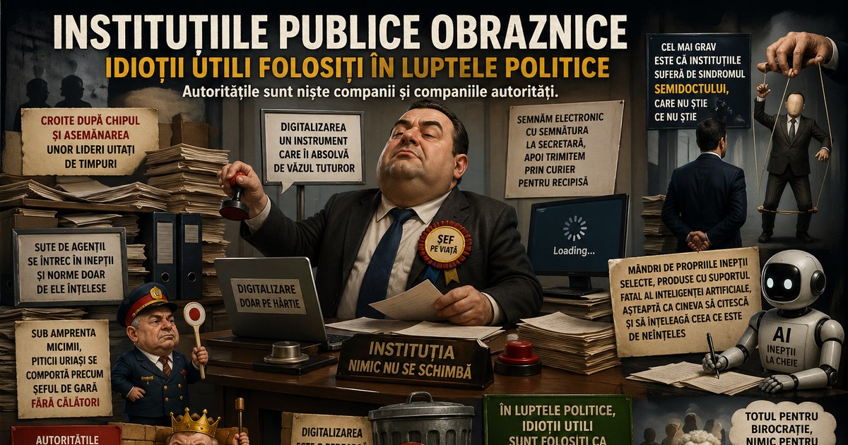 Instituțiile obraznice, dosarul cu șină electronică și sindromul ...
