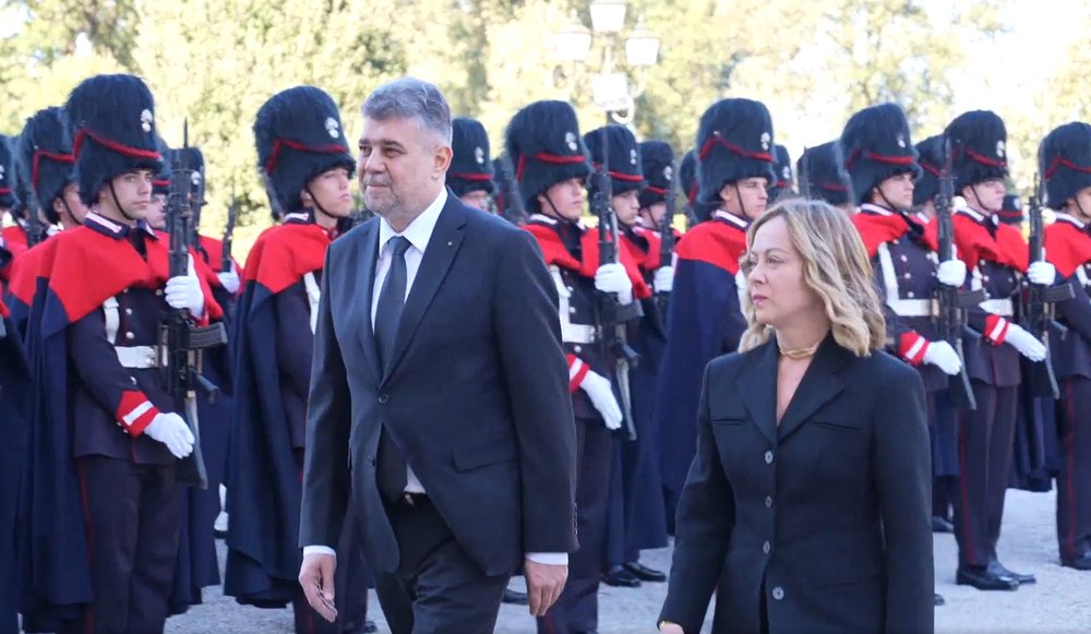 Premierul Ciolacu, primit de Giorgia Meloni, șefa Guvernului italian. Cei doi vor avea declarații de presă VIDEO