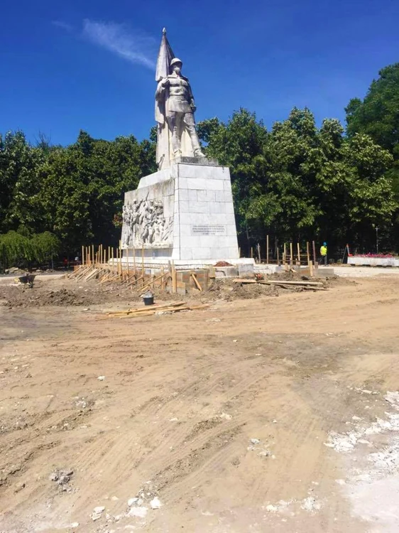 Şantier în Parcul Central din Timişoara FOTO Dan Diaconu/Facebook