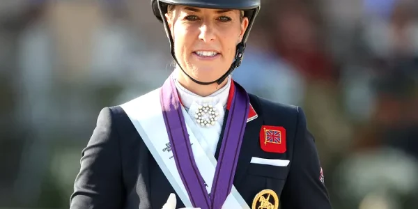 Charlotte Dujardin suspendată după apariția unui videoclip în care lovește un cal FOTO FRISO GENTSCH/PICTURE ALLIANCE VIA GETTY 
