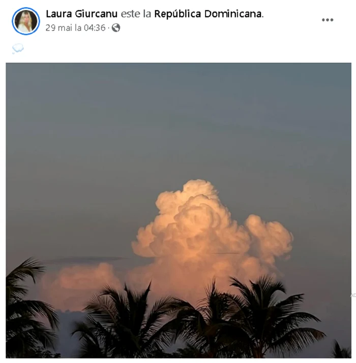 Laura Giurcanu a publicat recent o fotografie din Republica Dominicană Foto: Instagram
