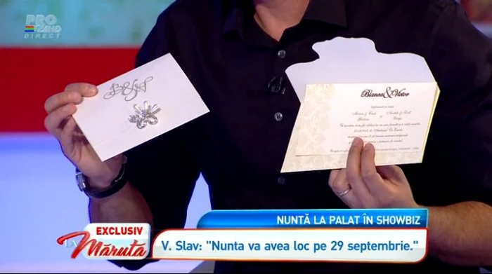Acestea sunt cele două invitaţii pe care le-a făcut Bianca şi Victor (captură: PRO TV)
