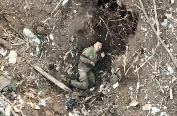 Soldatul rus a murit în urma incursiunii dronei FOTO: captură video