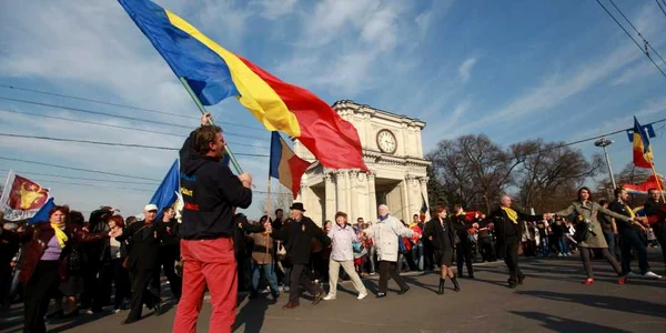 Marşul Unirii la Chişinău