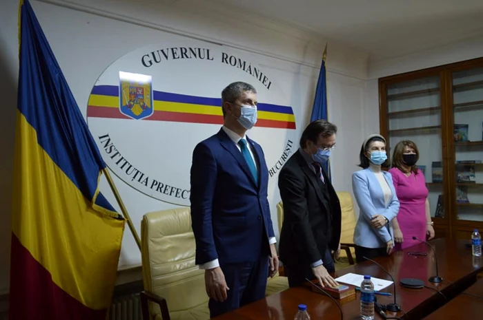Alin Stoica a depus jurământul în calitate de prefect al Capitalei, jo. FOTO: Facebook/ Instituţia Prefectului Municipiului Bucureşti