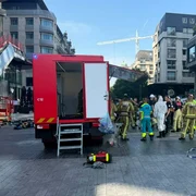 incendiu in cladirea oxy bruxelles FOTO: X/@BelAfrikaMedia