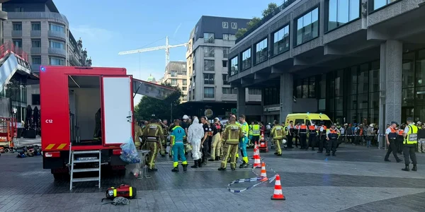 incendiu in cladirea oxy bruxelles FOTO: X/@BelAfrikaMedia
