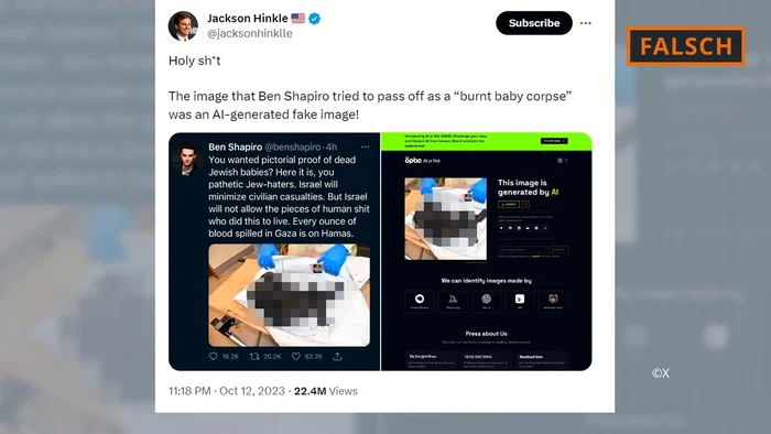 Verificarea imaginii cu aplicația „AI sau nu” indică o fotografie reală