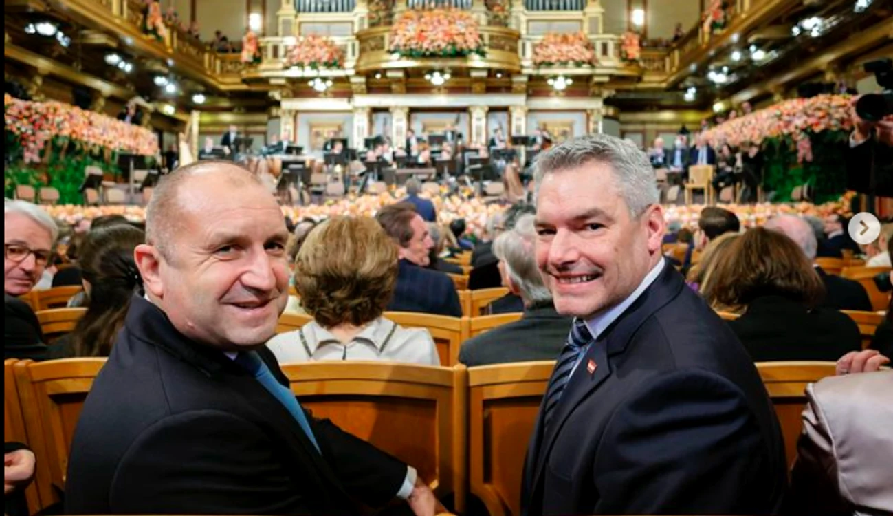 Rumen Radev, alături de Karl Nehammer la concertul de Anul Nou de la Viena FOTO Instagram