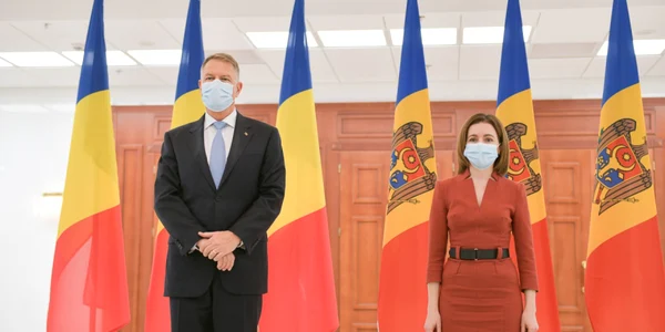 Klaus Iohannis si Maia Sandu FOTO Presidency