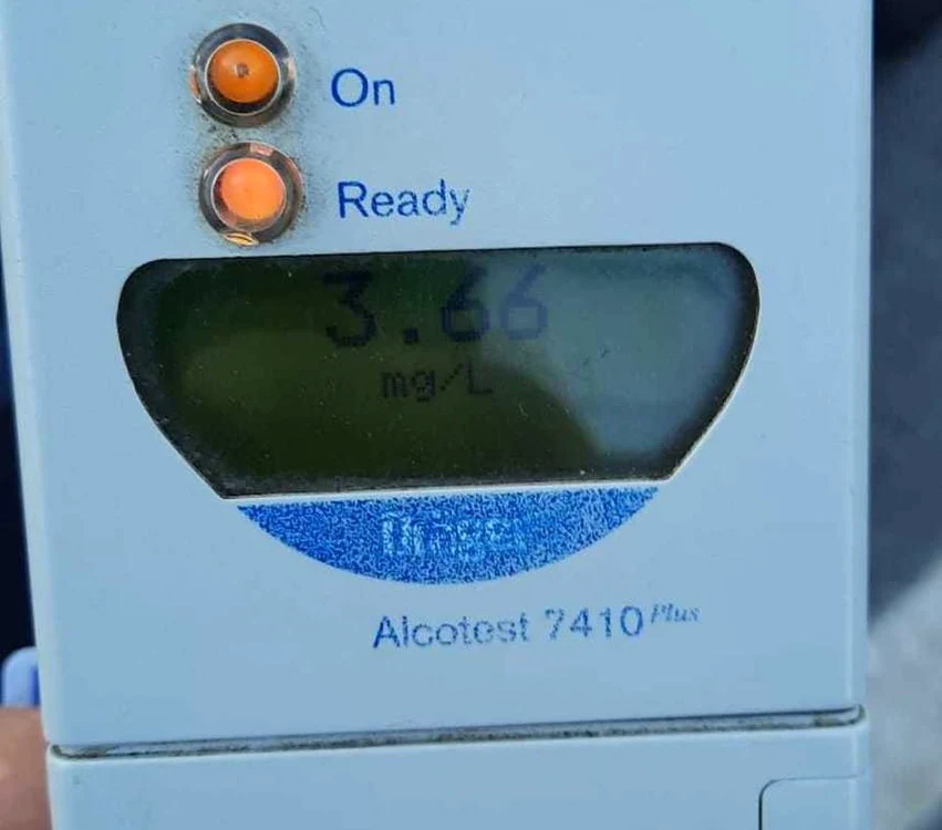 Gălăţeanul condicea pe drumurile publice cu 3,66 mg alcool/litru în aerul expirat. Imagine: IGPR