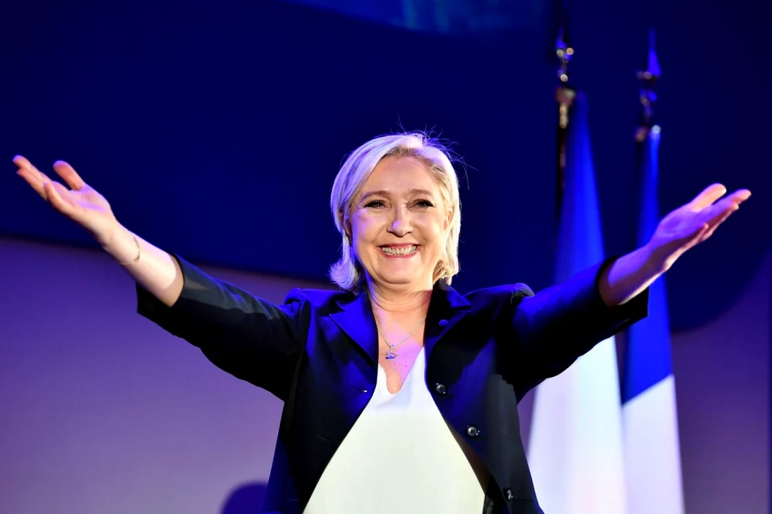 Marine Le Pen, castigatoarea primului tur al alegerilor legislative FOTO Getty Images