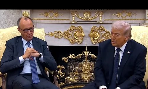 friedrich merz si donald trump foto captura video AP png