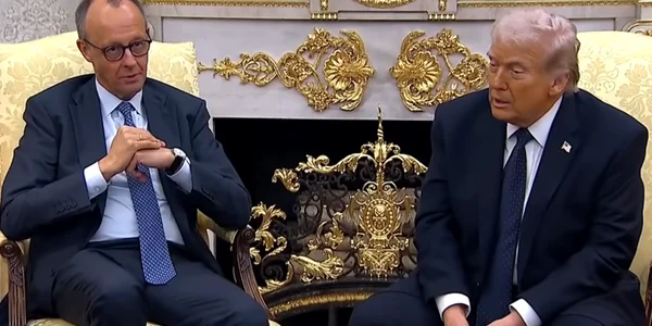 friedrich merz si donald trump foto captura video AP png