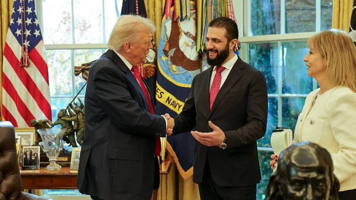 Donald Trump și Ahmed al-Sharaa, la Casa Albă FOTO: X