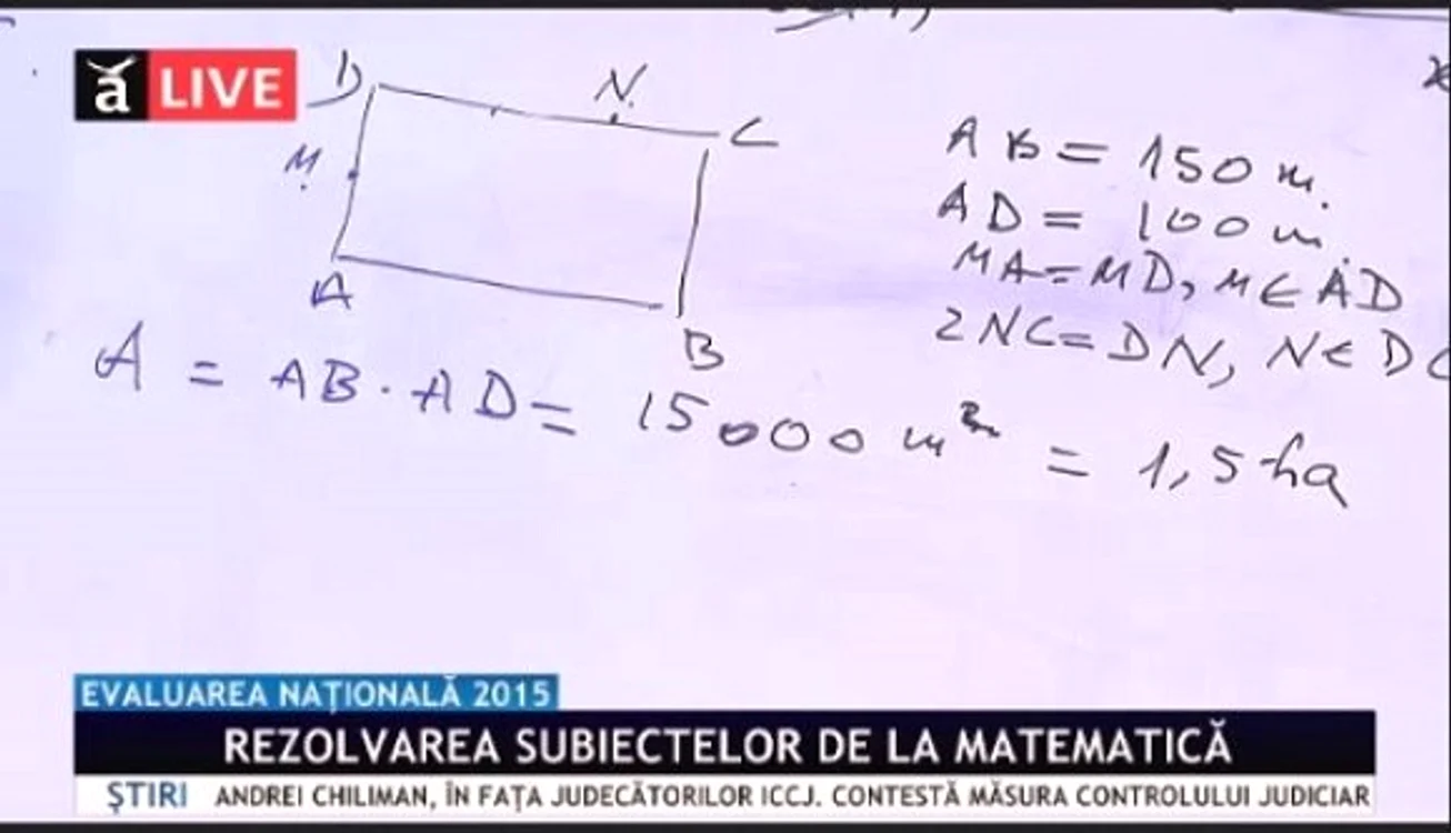 Rezolvare subiecte Matematică Evaluarea Națională 2015
