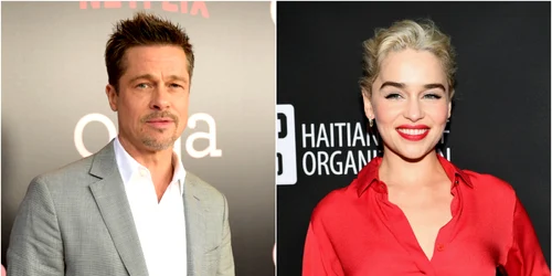 brad pitt si emilia clarke foto getty images