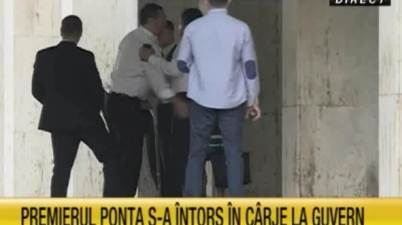 
    Victor Ponta a ajuns în această dimineață la Palatul Victoriacaptura: romaniatv.ro  
