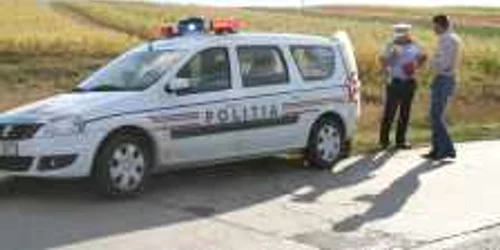 Poliţiştii i-au urmărit pe infractori un kilometru jumătate. Foto arhivă