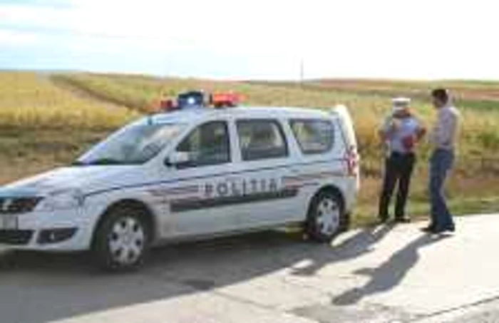 Poliţiştii i-au urmărit pe infractori un kilometru jumătate. Foto arhivă