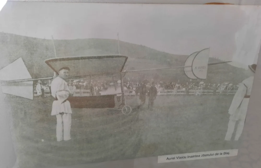 Aurel Vlaicu înaintea zborului de la Blaj FOTO Casa memorială Aurel Vlaicu