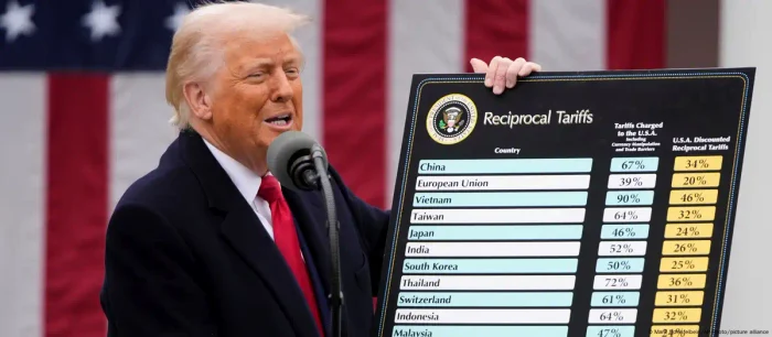 Trump a prezentat o listă cu tarifele vamale pe care le impune mai multor state din întreaga lume
