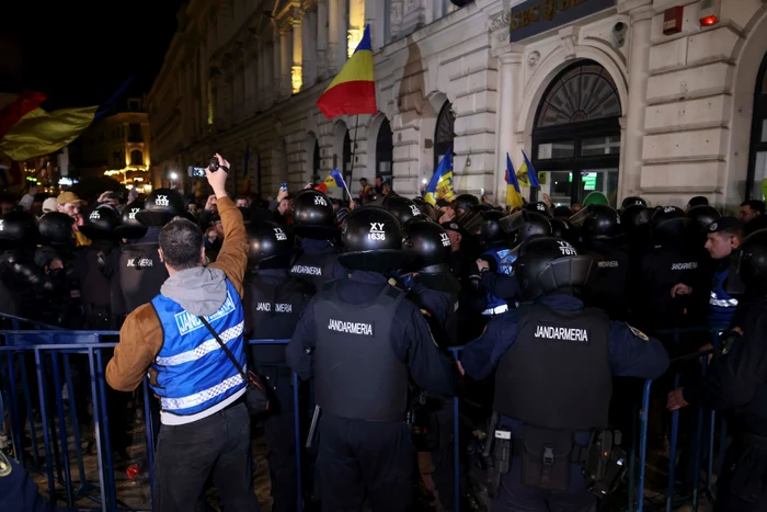 Interzicerea candidaturii lui Georgescu a dus la proteste FOTO Inquam Photos/George Călin