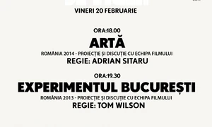 Proiecţie şi dezbatere „Artă“ şi „Experimentul Bucureşti“ jpeg