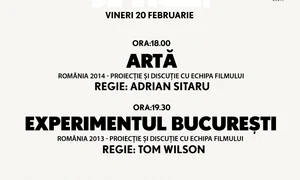 Proiecţie şi dezbatere „Artă“ şi „Experimentul Bucureşti“ jpeg
