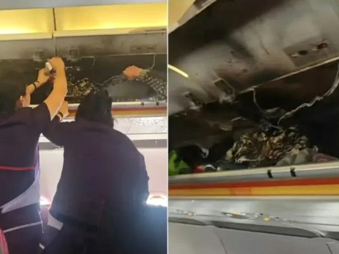 Incendiu în cabina unui avion din Hong Kong/FOTO: X