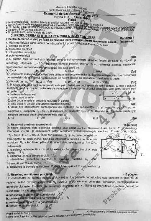 Fizica profil tehnologic 3