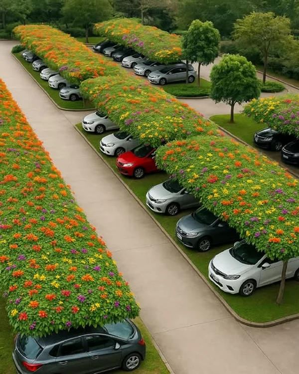  În Japonia, parcările sunt transformate în grădini suspendate / FOTO: Atlas Geografic