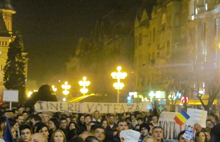 Miting la Timişoara FOTO Ştefan Both