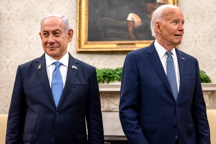 Benjamin Netanyahu și Joe Biden la Casa Albă FOTO EPA-EFE