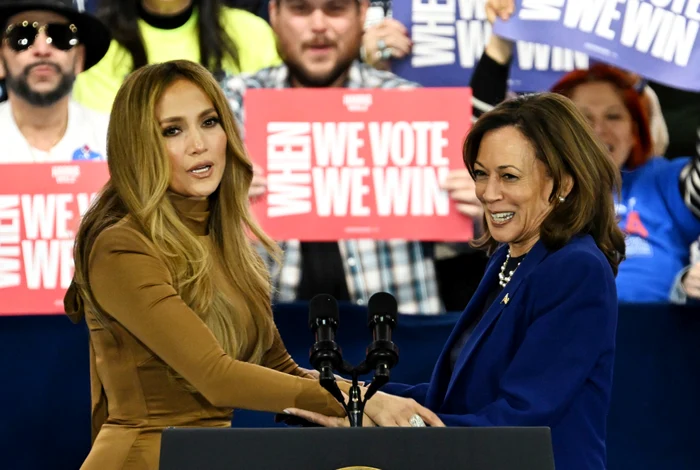 Jennifer Lopez, alături de Kamala Harris la un miting în Nevada FOTO PROFIMEDIA